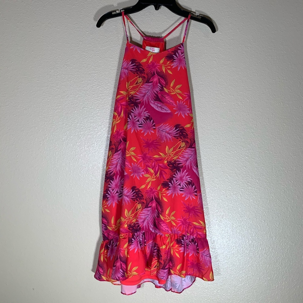 NWT GB Girls Pink Red Racerback Wilderness Dress